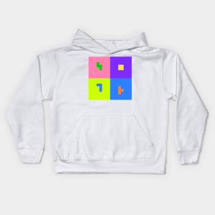 my 4 favourite tetrominoes Kids Hoodie